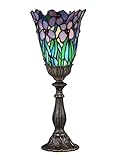 Dale Tiffany STA17006 Meadowbrook Uplight Accent Lamp, 6.5' x 6.5' x 15.5', Antique Brass
