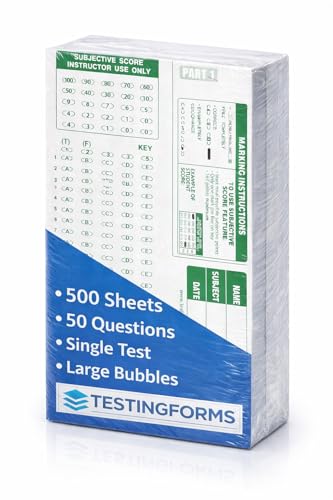 TEST-889E 889 E Compatible Testing Forms (500 Sheet Pack)