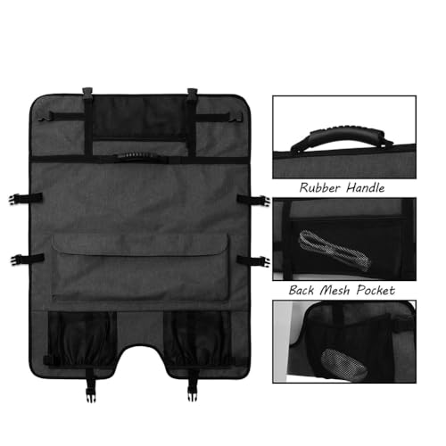 Estuche de transporte para monitores bolsa protectora acolchada color gris resistente 7