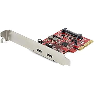 StarTech.com 2-Port USB 3.2 Gen 2×1 (10Gbps) PCIe Card – USB-C SuperSpeed PCI Express 3.0 x4 Host Controller Card – USB Type-C PCIe Add-On Adapter Card – USB C Expansion Card (PEXUSB312C3)