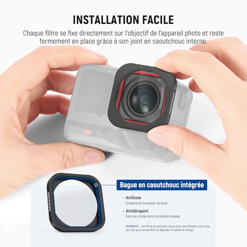 Objectif macro 10X compatible insta360 ace pro accessoire actioncam grossissant neewer ls-c40