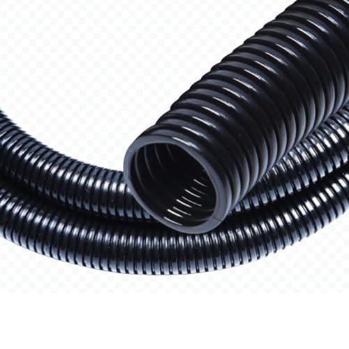 30 FT 1/2&rdquo; Wire Loom Split Tubing,Dog Cat Cord Protector,Split Wire Loom Tubing Wire Conduit...