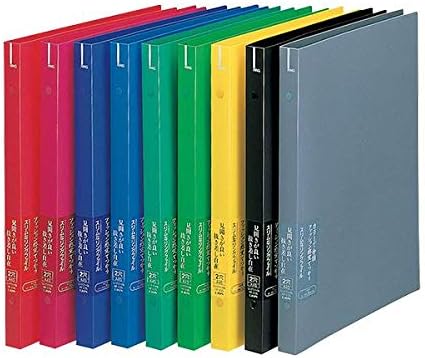 (まとめ) ライオン事務器リングファイル(スリムタイプ) A4タテ 2穴 130枚収容 背幅22mm ライトグリーン RF-23S 