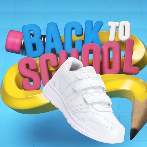 Image of TRASE School Shoes Black for Boys and Girl | Premium Light Weight EVA Sole | White and Black Colors Available| Without Laces 5 Years to 16 Years