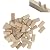 50PCS Domino Tenon, 6 x 40mm Beech Wood Domino Tenon Beechwood Loose Tenons Assorted Domino Beech Tenons Beech Insertion Dowel Block for Crafting Woodworking
