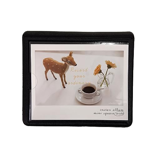 2NUL Polaroid Album Wide (For instax wide) チェキワイド用アルバム 表紙1枚+28枚収納 (Black)