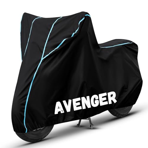 Image of Bike Cover for Avenger 100% Waterproof, Dustproof & Scratch Resistant| Fully Bottom Elastic UV Resistant Heavy Duty Body Cover | All Weather Outdoor Use