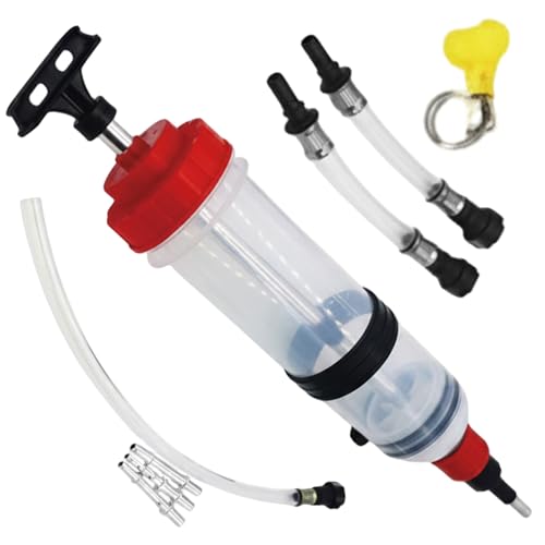 Comebachome Extractor de líquido automotriz, Extractor de líquido automotriz de 1, 5 l, Bomba de Freno - Aceite Manual 2 en 1 para Frenos de automóvil, Mantenimiento de Cambio de Aceite
