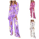 Nvduoll Conjunto de pijama de 2 piezas para concierto y fanáticos de los amantes de la música, #01-púrpura, M