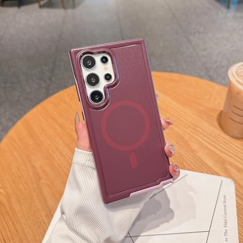 Coque Samsung S24 Plus antichoc et anti-traces couleur violet foncé