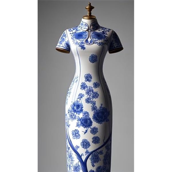 5D Diamond Painting Cheongsam 70x125cm, DIY Kit di Pittura per Diamanti per Bambini Adulti, Pieno Diamante Cristallo Pittura Digitale Arte Strass Ricamo Kit Completo, per Decorazione Casa K-100