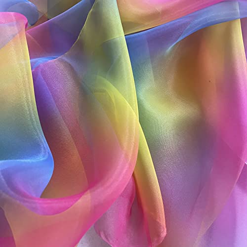 Rainbow Organza (Voile) Fabric (Per Metre)
