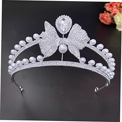 Tiara de diamantes de imitación accesorio capilar para novia elegante 2