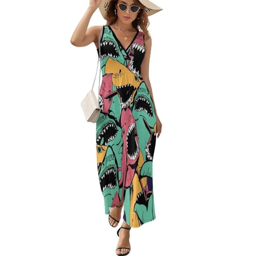 Robe longue d'été sans manches ample, la solution confort contre la chaleur pour femmes