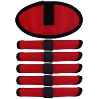 Gosknor 6pcs Fishing Lure Wraps, Protective Lure Shield Covers Oxford Cloth Hook Bait Wraps for Fishing Rod Protection and Safe Storage