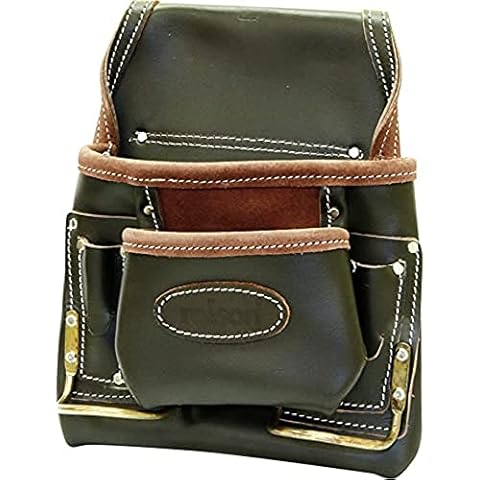 Rolson 68876 Leather Tool Pouch with Hammer Loops Cover