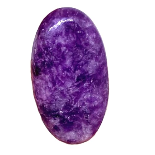 Lépidolite violette naturelle cabochon 35x19x6mm pour fabriquer un pendentif unique