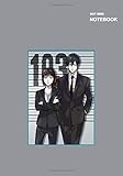 Dot grid composition sketchbook: Psycho-Pass Kogami Shinya & Akane Tsunemori Anime Notebook Cover,...