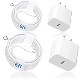 USB C to C Cable Charger for iPhone 17 16 15 Charger Fast Charging,iPad 10th Gen, 13 12.9 11 10.9 8.3-inch (2025 2024 2022 2021 2020 2018 A17 A16 M4 M3 M2), 20w for Apple iPad Pro Block