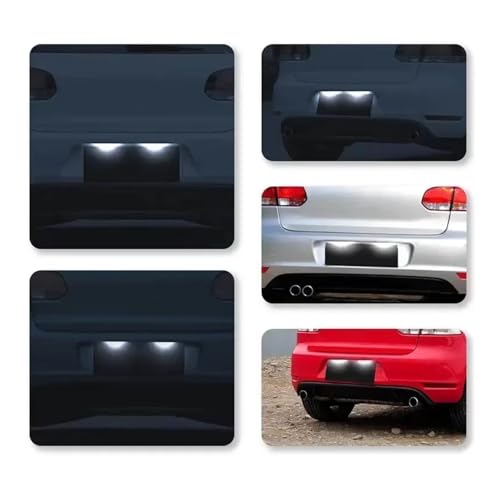 Luz placa matrícula LED coche lámpara trasera para Golf MK4 MK7 Passat Scirocco 2