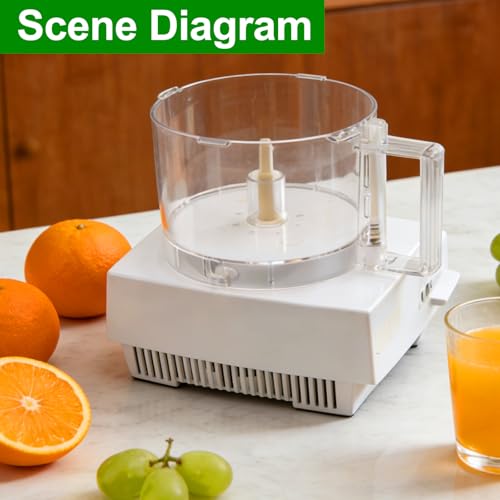 RUHUALIFE 7-Cup Food Processor Work Bowl Compatible with Cuisinart DLC-10 Series（4tabs）, Replace#: FP-631AGTXT,Note: This is a replacement for the one with 4 tabs on the rim ONLY by RUHUALIFE - Image 7