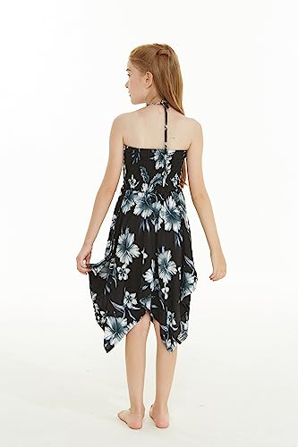Image of Hawaii Hangover Family Matching Hawaiian Clothes, Midnight Bloom | Family matching Hawaiian outfits, Midnight Bloom, lightweight rayon, machine washable, tropical floral print, luaus, cruises