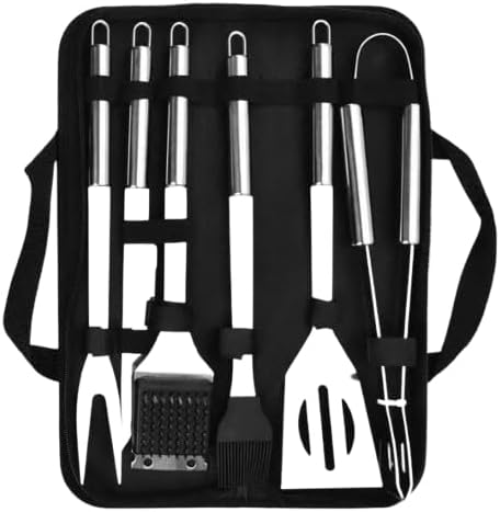 OD BBQ Grill Tools Set, 6-Piece Stainless Steel, Portable Carry Case, Black PLEASE NOTE, Next Day Delivery Is Only Available From 4 Orders And Above