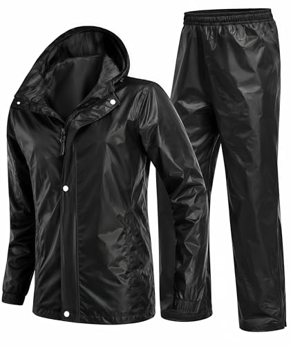 Image of Mens Vivaure Waterproof Reversible Raincoat for Men (IN, Alpha, M, Eclipse Black)