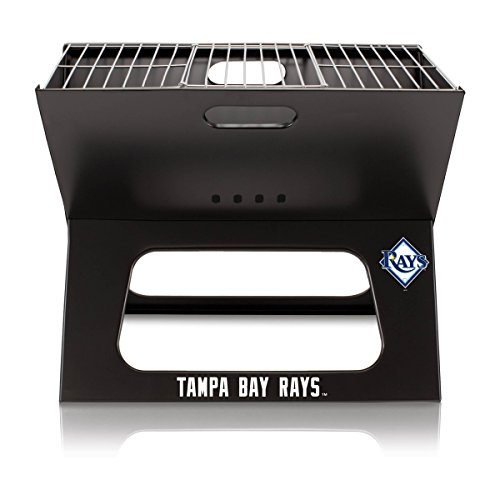 MLB Tampa Bay Rays Portable Collapsible Charcoal X-Grill