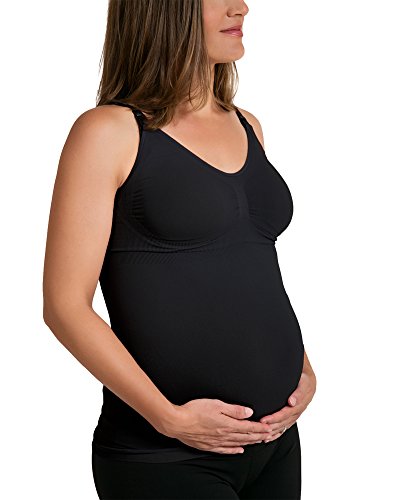 Kindred Bravely Simply Sublime Maternity & Nursing Tank With Built-In Bra (Black, Medium) #TOP6