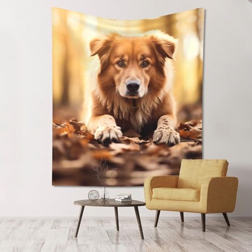 Tapisserie murale pattes de chien SHuWeiD ultra douce et légère pour déco chambre