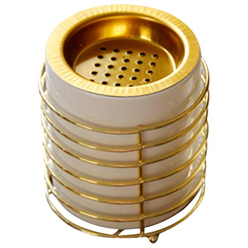 Wakauto Incensario de Cerámica para Arte Quemador de Incienso de Metal Incensario...