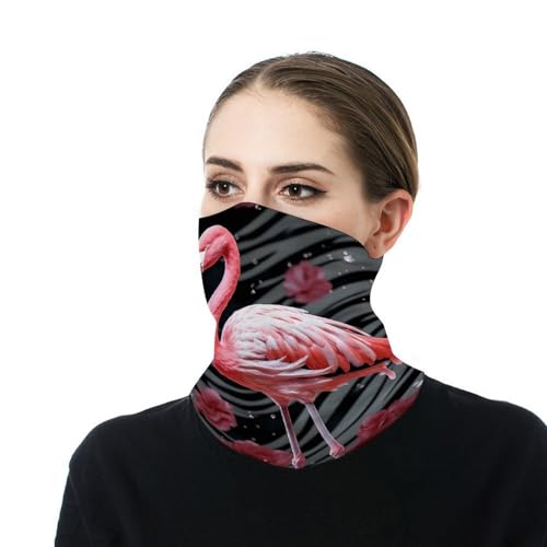 Neck Gaiter Face Mask Men Women, Pink Peach Face Mask Scart Cover for Dust Wind Sun Protection4