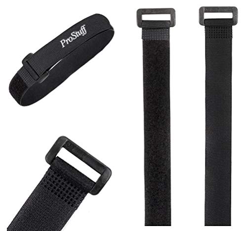 10-Pack 1 x 18 Inch Fastening Cable Straps, Hook and Loop Securing Cinch Cable Tie Down Straps Set, Adjustable Multipurpose for Cord Management, Cables, Wires, Hoses, Bundling Boxes