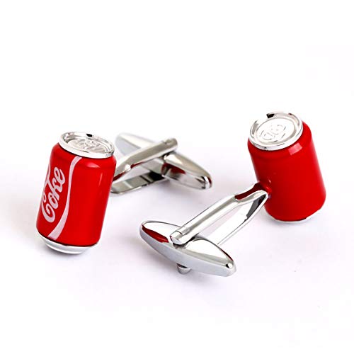 Preisvergleich Produktbild Cufflez Cufflinks Manschettenknöpfe, das MUSS zu jedem Outfit Coke Dose