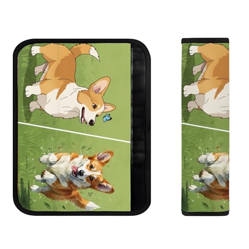 Cuscinetti per cinture di sicurezza per cani marroni, comodi accessori per cinture di sicurezza per tutte le stagioni, imbottiture per cinture di sicurezza generale comfort universale per cintura di
