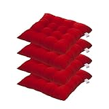 ☞ Lieferumfang: Mit diesem günstigen Preis erhalten Sie 4 Sitzpolster, perfekt für den Gebrauch im Esszimmer. Erhältlich in Grau, Rot, Marineblau, Orange und Kaffeefarben.