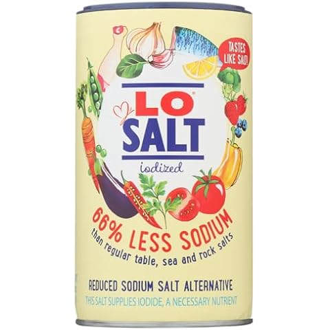 LoSalt 2 set of 12.35 oz, Salt Iodized Cover