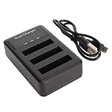 [CompatibiliDad Estable] - Este Cargador de Batería Triple es Compatible Con Baterías de Cámara DSC H50H20 W210 W220 WX1 W170 H50, Proporcionando Compatibilidad Total y Potencia Adicional. El Diseño de Carga Triple Garantiza una Experimencia de Carga eficiente y que ahorra tiempo.