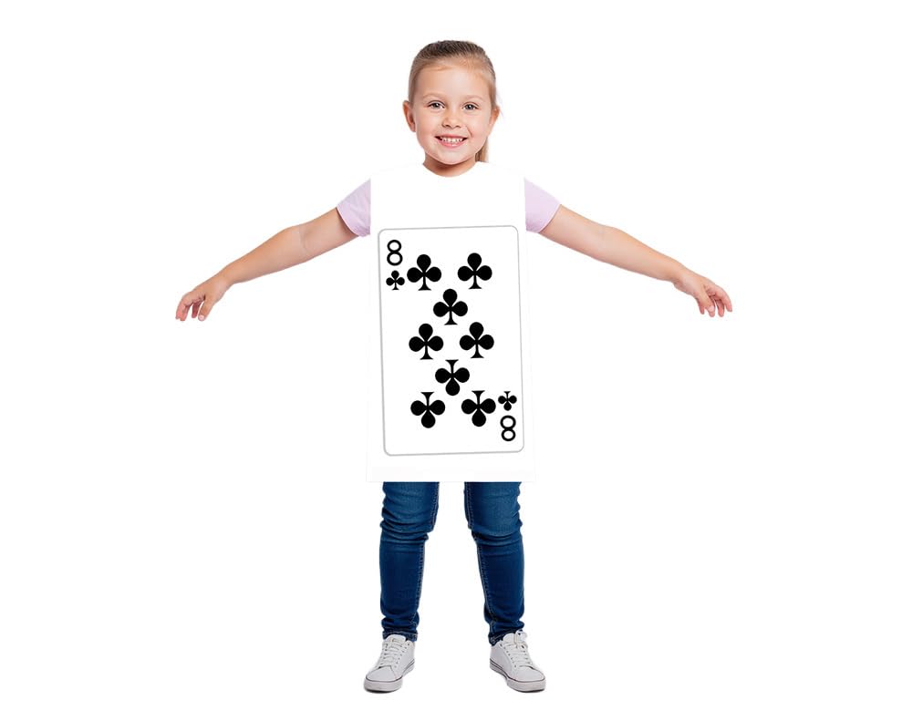 TABARDO! Playing Card Costume for Kids and Toddlers, Fancy Dress Outfit (Small, 8 Of Clubs) โ image 1
