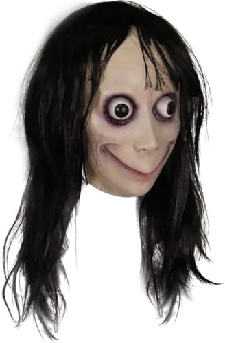 MOMO Challenge Máscara de látex, ultra realista, máscara de terror
