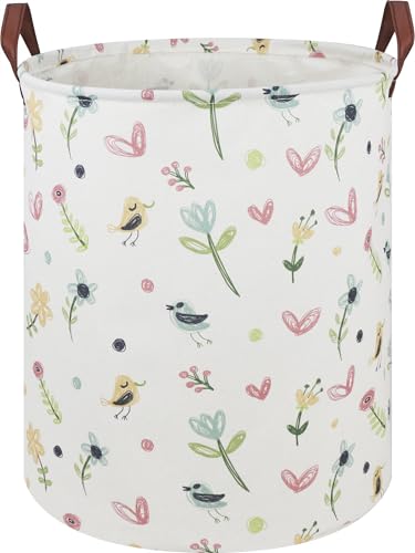 Image of CLOCOR Kids Laundry Basket,Waterproof Baby Nursery Hamper,Collapsible Fabric Storage Container,Toys Bin,Room Decor,Gift Basket(Painting