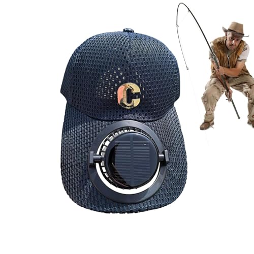 Casquette de baseball avec ventilateur solaire respirante pour le camping