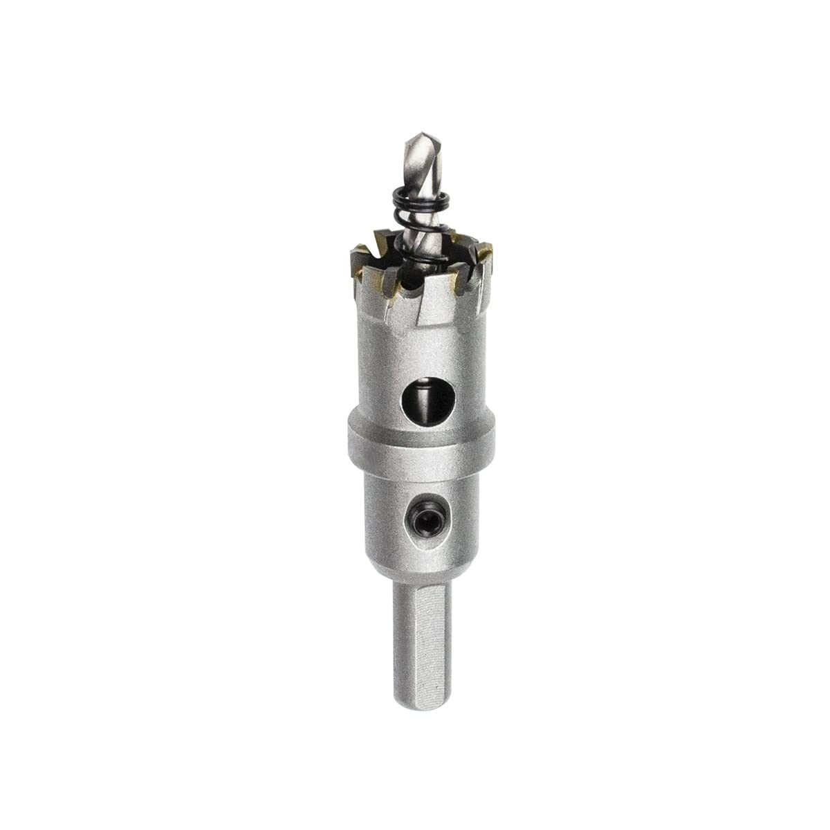 Meccion Broca Cortadora de Agujeros de Metal, Cortador Orificio con Punta de T.C.T Carburo de Tungsteno para Chapa de Acero Inoxidable, Metal, Aleación, Hierro, Madera (22.5mm)