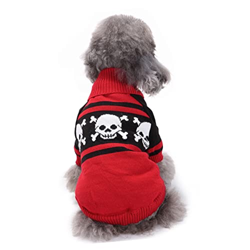 Disfraz para perro Halloween talla XL diseño calavera rojo miniatura 6