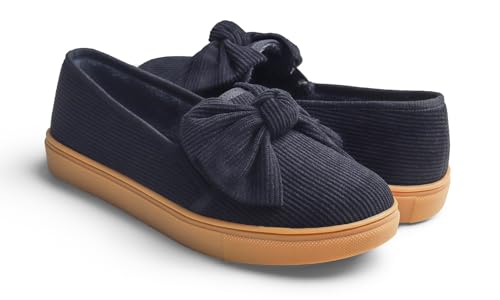 Image of FEVERSOLE Women's Casual Slip On Sneaker Fashion Bow Tie Loafer Flats