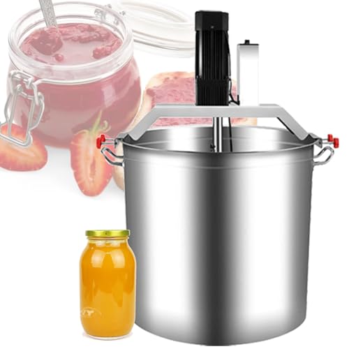 VNATWGOO Commercial 40L Stirring Machine, Stainless Steel Electric Food Stirrer, Mixing Pot for Seasonings and Food Bases