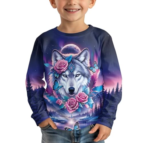 Image of Uourmeti Girls Graphic Tees Long Sleeve T Shirts for Teens Casual Tshirts Junior Sportswear Fall Tops