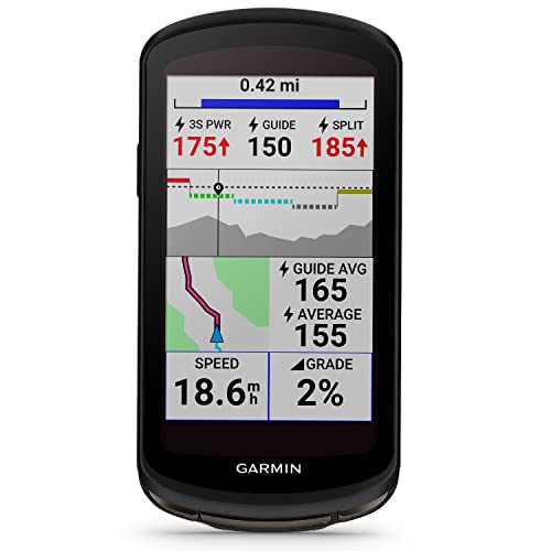 Garmin Edge 1040 010-02503-20 - Computer da ciclismo con GPS a energia solare, con combinazione resistente Deco Gear, lucchetto a U + asciugamano sportivo per allenamento - 6