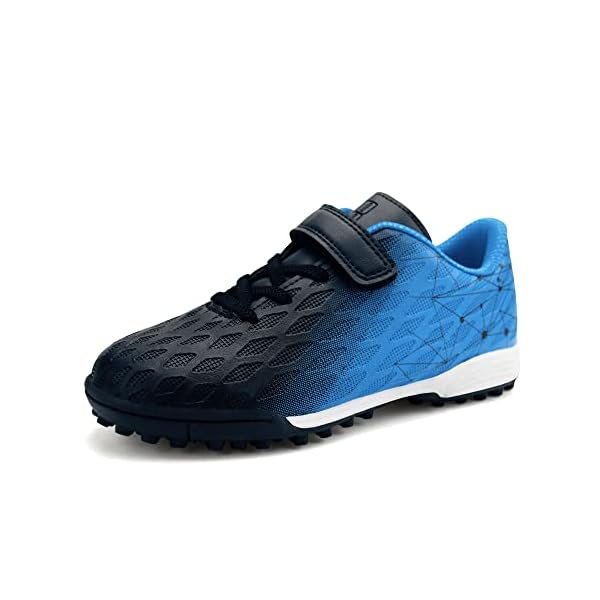 brooman Kids Indoor Soccer Shoes Boys Girls Soccer Cleats Athletic Turf Shoes